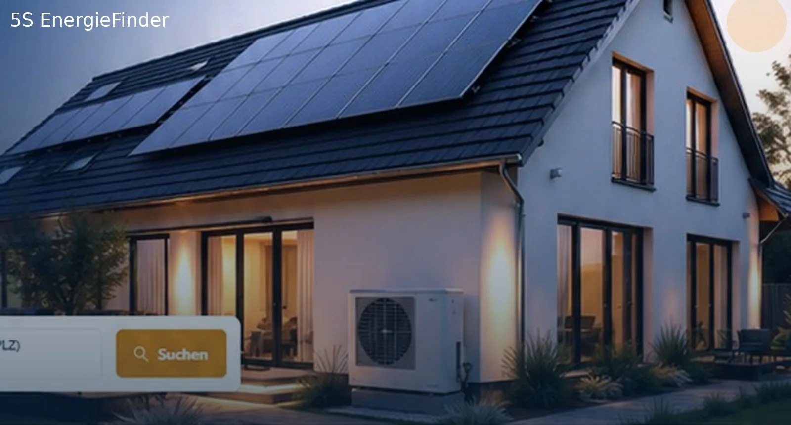 Moderne Wohnimmobilie mit Fokus auf Photovoltaik und energieeffiziente Gebäudetechnik