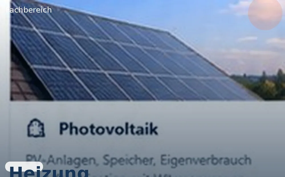 Heizungsbau – Fachbereich auf 5S EnergieFinder